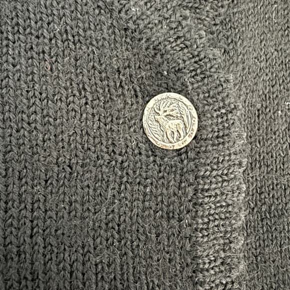 Vintage Talbots 100% wool novelty winter theme cardigan sweater size 8 medium M - Picture 7 of 9
